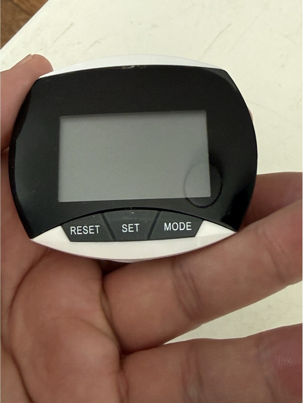 Simple Step Counter Walking Exercise Pedometer with Clip in White Lot Of 5